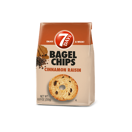 (Price/Case)7 Days 600200113 7 Days Bagel Chips Cinnamon Raisin