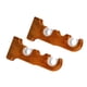 thumbnail image 3 of Paquete de 2 soportes dobles para barra de cortina BLESIY color madera, 3 of 8