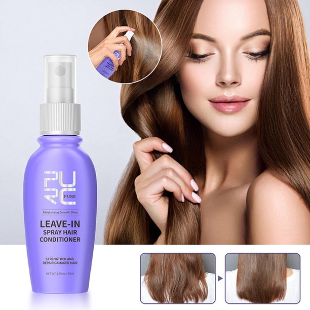 Fiudx Acondicionador para Cabello Rizado, Aceite Hidratante Sin Enjuague, Spray para Controlar El Frizz, Mascarilla Capilar con Protección Térmica, Ayuda Diaria para Peinar, Todo Tipo de Cabello, Mez