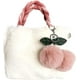 thumbnail image 1 of Women Tote Bag With Chain - Soft Plush Shoulder Bag Cute Crossbody Bag And Cherry Pendant For Girls Womens, 1 of 5
