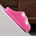 thumbnail image 5 of Viluyesy Womens Halloween Fuzzy Slippers, Soft Sole Cozy Plush Slip-On Warm Bedroom Indoor Flat Shoes Hot Pink, 5 of 9