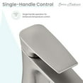 thumbnail image 6 of Monaco Single Hole, Single-Handle, Bathroom Faucet in Brushed Nickel, 6 of 10