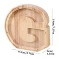 thumbnail image 3 of Fwttom Personalized Wooden Name Money Box Wooden Deposit Box Twenty Six English Letters, 3 of 6
