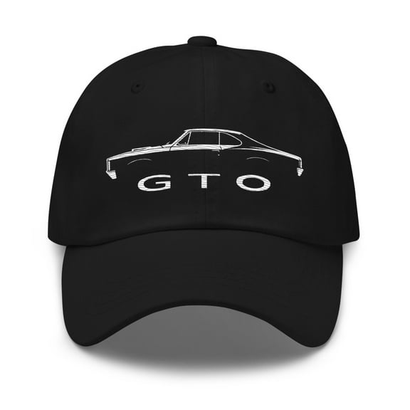 1966 GTO Dad hat for American Classic Car Enthusiats Gear Heads Automotive Cap (Black)