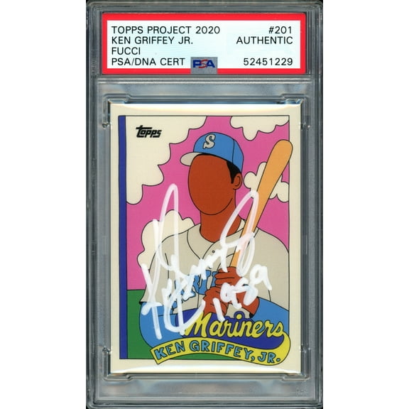 Ken Griffey Jr. Autographed Topps Project 2020 Fucci Card #201 Seattle Mariners "1989" #1/1 PSA/DNA #52451229
