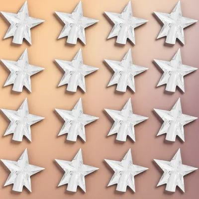 QIFULL Chistmas Light Bulb Decor Covers Star Shell Transparent Plastic 100pcs
