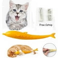 thumbnail image 3 of Cat Fish Shape Toothbrush Catnip Pet Dental Grooming Washing Tooth Brush Silicone Molar Stick Teeth Cleaning Toy for Cats Dropsh Yellow, 3 of 5