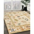 thumbnail image 3 of Ahgly Company Machine Washable Indoor Rectangle Abstract Brown Sand Brown Area Rugs, 2' x 5', 3 of 7