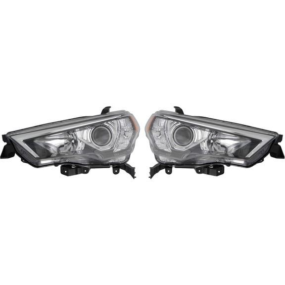 EPIC LIGHTING OE Style Halogen Headlights Assembly Replacement for TOYOTA 14-20 4RUNNER [ TO2518150 TO2519150 8117035571 8113035541 ] Pair