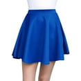 thumbnail image 3 of Made by Johnny Women's Basic Versatile Stretchy Flared Skater Skirt M ROYAL_BRITE, 3 of 6