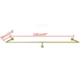 thumbnail image 2 of Industrial Gold Hanging Clothes Rack Pipe Wall Mounted Clothes Pole Shelves Rack, 2 of 15