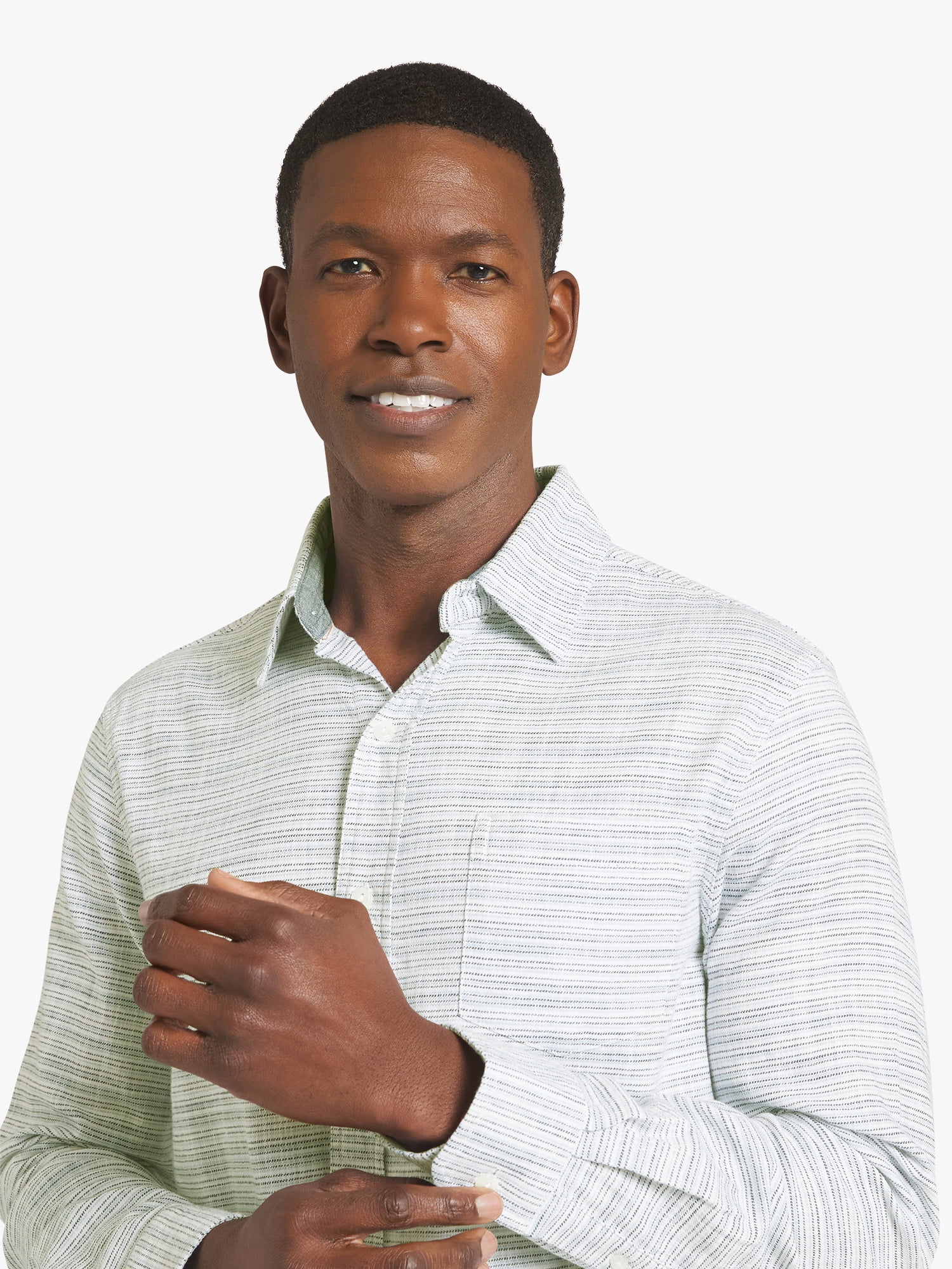 Chaps Men's & Big Men's Long Sleeve Texured Woven Shirt, Sizes S-3XL
