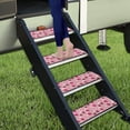 thumbnail image 2 of Yuyamidu Pink Strawberry RV Step Covers RV Accessories for Inside Flower RV Step Rugs 4 Pack RV Stair Covers Non-Slip RV Stair Carpet for Travel Trailers, Camper, 2 of 7