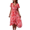thumbnail image 2 of Vestido de verano Crtynell Rojo S, 2 of 6