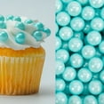 thumbnail image 4 of Krazy Sprinkles - Edible Light Blue Pearl 8mm Beads - Refined Cake Decor, 1/2 Cup, 4 of 5