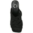 thumbnail image 4 of Journee Womens Dorisa Open Square Toe Block Heel Sandals, 4 of 9