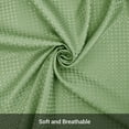 thumbnail image 5 of SIXLON Sage Green Waterproof Polyester Waffle Shower Curtain with 12 Hooks, 72" x 72", 5 of 6
