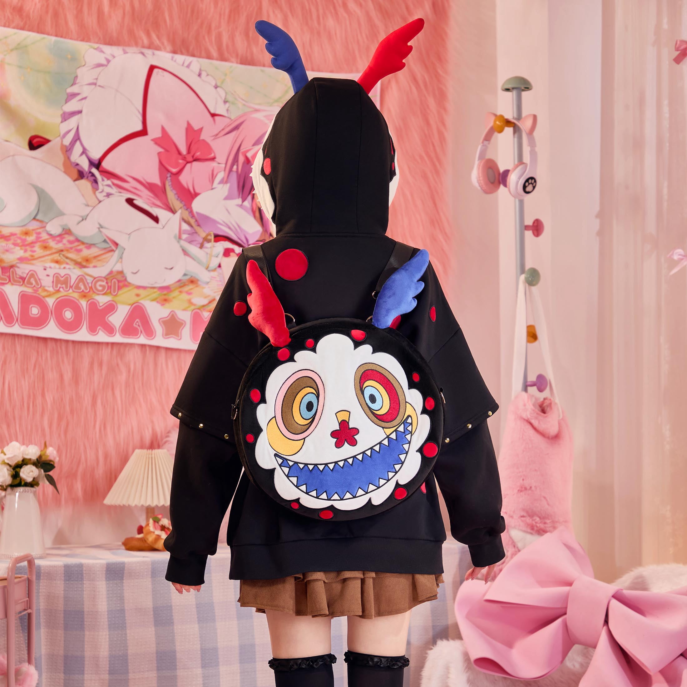 [Officially Licensed] Puella Magi Madoka Magica Charlotte Dessert Witch Ita Bag Crossbody Single Shoulder Bag Cute Backpack