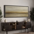 thumbnail image 3 of Large Framed Canvas Wall Art Abstract Landscape Print for Living Room Decoration - 60"x30" Black Framed, 3 of 8