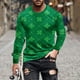 thumbnail image 1 of Blusas y camisas de manga larga con cuello redondo para hombre, estilo casual, cuello redondo, manga larga, estampado, blusa para hombre, 1 of 5