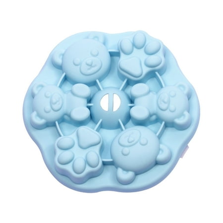 

Wiueurtly Cartoon Silica Gel Cake Baby Complementary Food Mould Steamed Rice Cake Mould With Cover