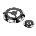 thumbnail image 1 of Aluminum Motorcycle Derby Cover Timing Timer Covers Set for XL XR 883 1200(black&silver), 1 of 11