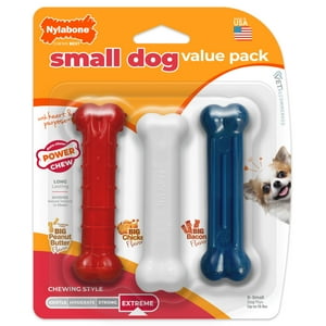 Nylabone Power Chew Value Pack for Small Dogs, 3-Piece