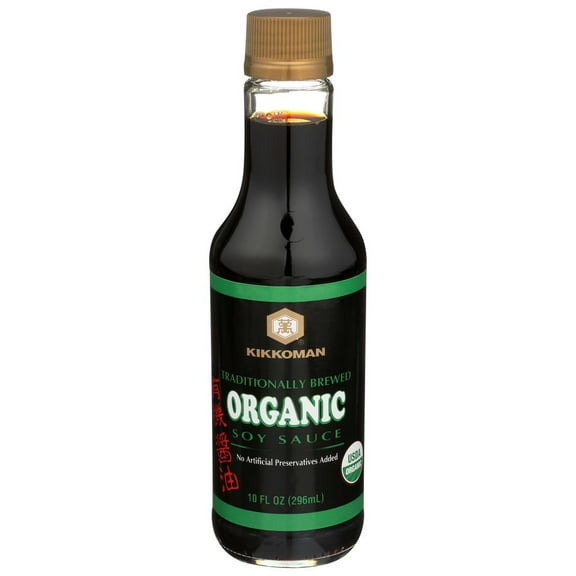 Kikkoman Organic Soy Sauce, 10 Ounce -- 6 per Case.