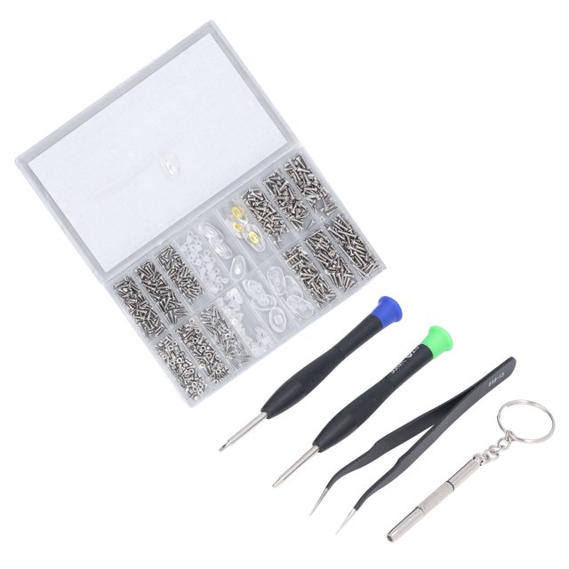 Eyeglass Repair Kit Tiny Stainless Steel Sunglass Screws Repair Kit With Screwdriver For Watches Glasses Multifunction