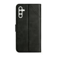 thumbnail image 3 of Wallet Case for Samsung Galaxy A26 5G, Classic Embossed PU Leather Card Slots Shockproof Drop Protective Wrist Strap Flip Case Cover for Samsung Galaxy A26 5G,Black, 3 of 7