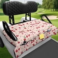 thumbnail image 4 of XYZCANDO Cute Cherry Print Golf Cart Seat Cover With 4 Front Pockets - Universal Non-Slip Washable Protector For 2-Seat Golf Carts, 4 of 8