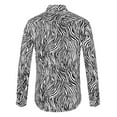 thumbnail image 3 of INSPIRE CHIC Men's Vintage Leopard Printed Button Down Long Sleeve Cotton Shirt, 3 of 7