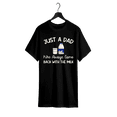 thumbnail image 1 of Funny T-Shirt Celebrating Dads: "Just a Dad Who always Came Back with the Milk", 1 of 6