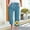 Light Blue womens pants, variant on up to 60% off Gifts Usmixi Womens Drawstring Elastic Waist Pants Plus Size Loose Straight 3/4 Trousers Fashion Cotton Linen Sunflower Print Capris Pants with Pocket Navy XL