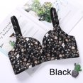thumbnail image 1 of Ladies no steel ring gather adjustment type print seamless one piece bra sexy underwear floral push up bra underwearpangjing, 1 of 4