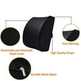 thumbnail image 3 of Hidetex Lumbar Support For Office Chair | Back Pillow For Car | Memory Foam Orthopedic Cushion by FORTEM | Provides Low Back Support Cushion, 3 of 6