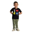 thumbnail image 3 of Pixelized Retro Game I Heart PACMAN Toddler Boy Girl T Shirt Infant Toddler Brisco Brands 5T, 3 of 6