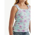 thumbnail image 3 of Justice Girls Cinched Floral Tank, Sizes XS - XLP, 3 of 6