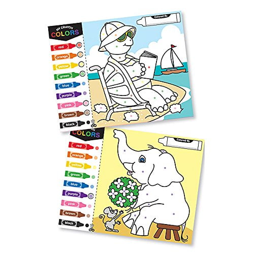 40 Pages Includes Color Key for Beginners 4006 Melissa /& Doug Color by Dots