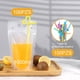 thumbnail image 5 of 100 Bolsas para Bebidas（1000ml）con 100 Popote,Bolsas Reutilizables para Bebidas Transparentes con Pajitas de Pl&aacute;stico,Bolsas de Mano Transl&uacute;cidas para Bebid, 5 of 7