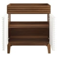 thumbnail image 4 of Vanity Cabinet (Sink not included), White Walnut, Wood, Mid Century Hotel Bedroom Bathroom, Modern Contemporary HB33504, 4 of 8