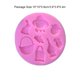 thumbnail image 3 of Wosthever Moldes de silicona para galletas, fiesta, cocina, accesorios para hornear, molde en relieve, postre, bricolaje, fundición de Fondant, troquel de Herramientas y accesorios para hornear Wosthever HA061608-00B, 3 of 6