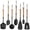 Black-7PCS, variant on Jetcloudlive 7Pcs Kitchen Cooking Utensils Set, Stainless Steel Kitchen Utensils Set, Kitchen Tools Spatulas Set, Home Essentials Kitchen Gadgets Accessories