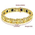 thumbnail image 2 of Fashion Magnetic Therapy Bracelet 3-in-1 Weight Loss Improve Sleep Adjusting Titanium Steel for Women Men, 2 of 4