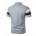 thumbnail image 4 of Mens Polo Shirts Short Sleeve Color Block T Shirt Summer Lightweight Casual Golf Shirts, 4 of 5