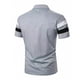 thumbnail image 4 of pstuiky camisetas para hombre, Camiseta de manga corta con cuello vuelto y solapa de color liso para hombre camisas casuales para hombre s, 4 of 5