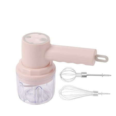 

GUZOM Beaters- 3 in 1 Food Chopper & Hand Mixer Handheld Whisk Electric Household Mini Handheld Small Baking Wireless Charging Whipped Cream Stirring Stick Machine