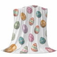 thumbnail image 6 of Colorful Eggs Easter Blanket Soft Cozy Warm Throw Blanket for Couch, Plush Fuzzy Flannel Fleece Blankets for Sofa, Elegant Pastoral Eggs Bed Blankets Lightweight Gifts for Women, 32"x48", 6 of 9