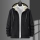 thumbnail image 4 of Sudaderas con capucha para hombre, sudaderas de invierno de lana gruesa, chaquetas con capucha de talla grande, abrigos de lana para hombre, cárdigan de lana de cordero para hombre, sudaderas con capu, 4 of 5