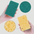 thumbnail image 2 of REGALWOVEN Non-Scratch Scrub Dish Sponges, Dual Sided Cleaning Sponges, Stand Up to Stuck on Grime Kitchen Sponges for Household, Bathroom, Dish Green 10 Pcs, 2 of 6